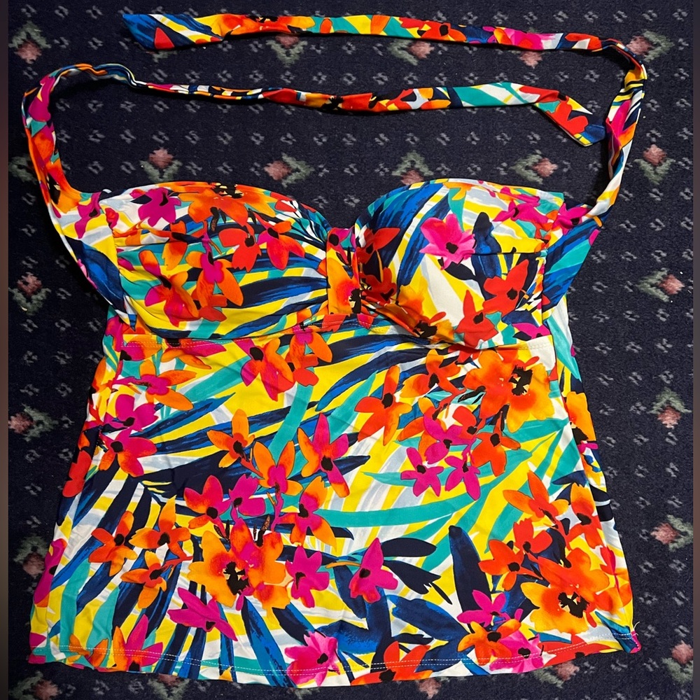 Chaps tropical Tankini top